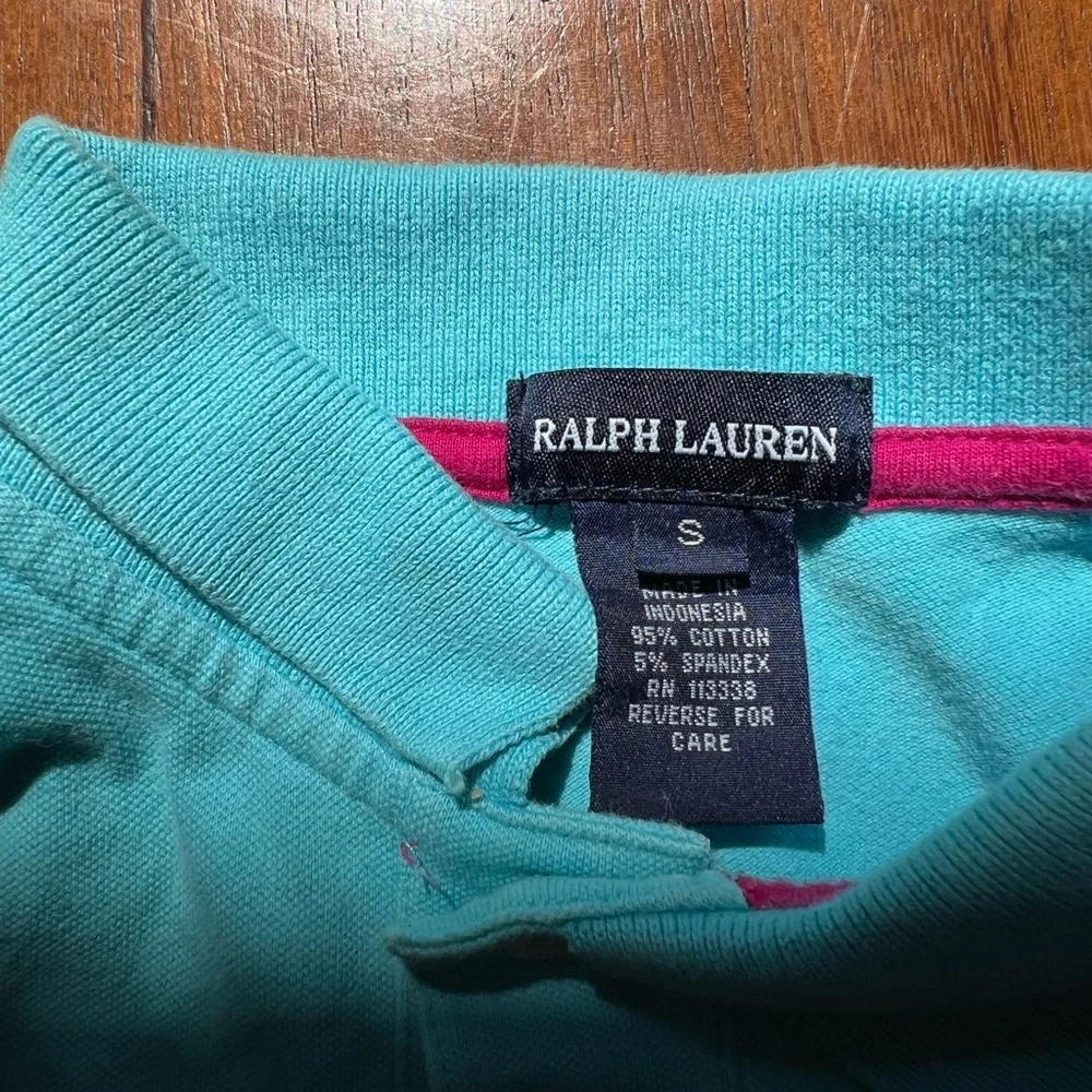 Ralph Lauren Kids VTG Y2K Turquoise Polo Tank